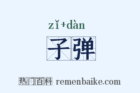 子弹是什么意思的图片